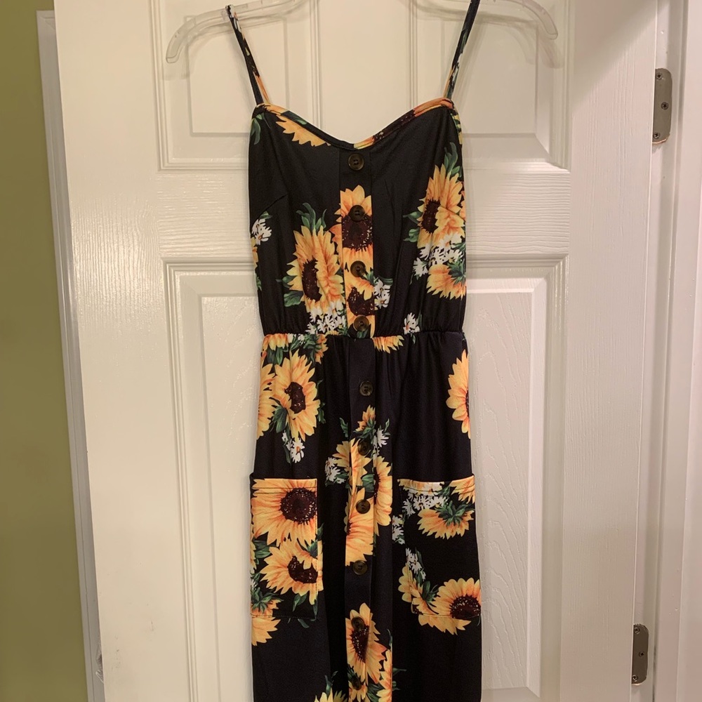 Sunflower Midi Dress